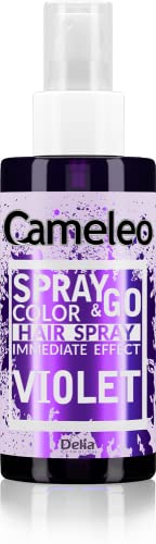 Cameleo - Spray & Go - Farbspray für die Haare - Lila - für blondes, platinblondes & graues Haar - einfach sprühen & fertig - semi-permanent - sofortiges Ergebnis - Karneval Haarfarbe Spray - 150 ml von Cameleo