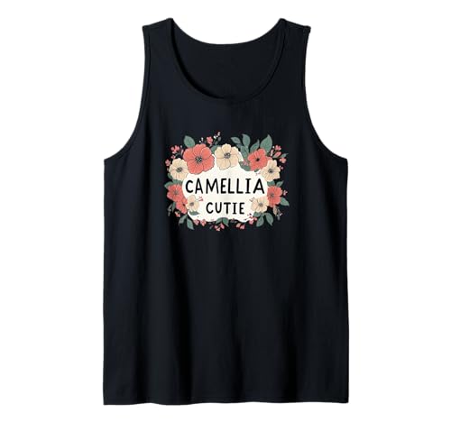 Süße Blumenkrone mit Kamelie für Erwachsene und Kinder Tank Top Süße Blumenkrone mit Kamelie für Erwachsene und Kinder Tank Top von Camellia Flower Outfit