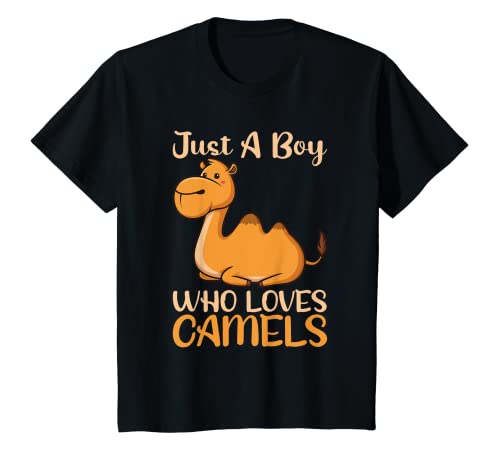 Kinder Just A Boy Loves Camels Kinder-Pyjama T-Shirt von Camels Kids Tees by Zd