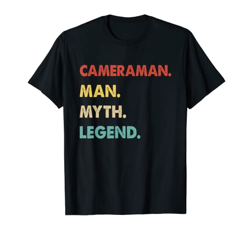 Herren Kameramann Mann Mythos Legende T-Shirt Herren Kameramann Mann Mythos Legende T-Shirt von Cameraman Man Myth Legend