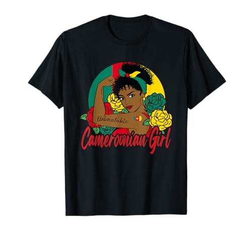 Kamerunische Flagge für Mädchen, Kamerun, Frau T-Shirt von Cameroon Girl Cameroonian