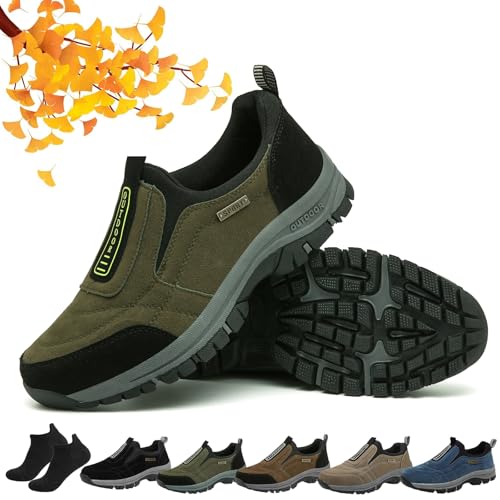 Camic Podowalk Schuhe, Podowalk Wander und Komfortschuh, Hatme Schuhe Wanderschuhe Orthopädische Sportschuhe rutschfeste Leichte (Grün, Erwachsene, Herren, 45, Numerisch, EU Schuhgrößensystem, M) von Camic