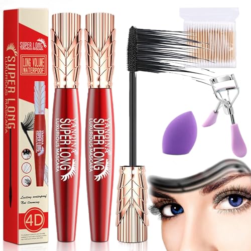 Camic Yankina Mascara De Pestañas, Yankina Super Long Mascara, Yankina Máscara Para Pestañas Super Long, Yanquina 4d Waterproof and Sweat Super Long Luxurious Mascara (2PCS A) von Camic