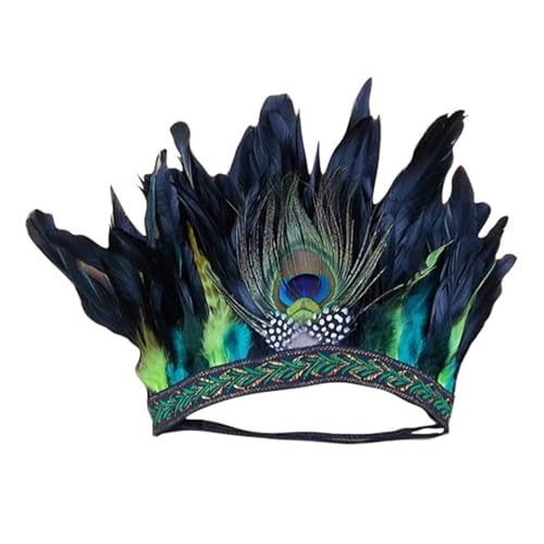 Camidy Boho Feather Headbands Hair Accessories for Women and Girls Native Indian Feather Headpiece for Festivals Decor von Camidy