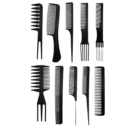 Camidy Styling Hair Comb 10PCS Hair Stylists Professional Styling Comb Set for Women Men, Salon Combs for Women Parting Comb Set for All Hair Types & Styles von Camidy