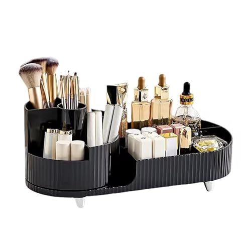 Rotating makeup organizer for vanity, large cosmetics organizers makeup organizers and storage for dressing table bedroom cosmetic display cases skincare organizers von Camidy