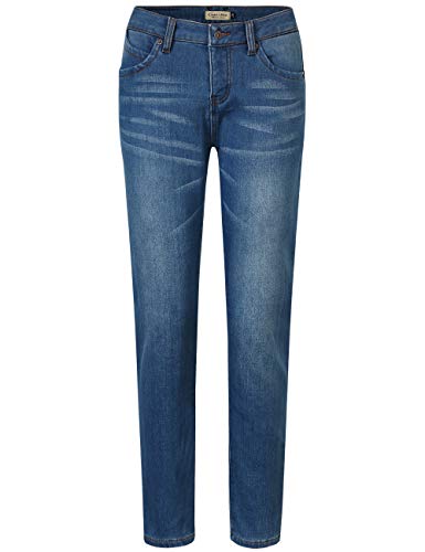 Camii Mia Damen Winter Jeanshose mit Fleece Gefüttert Slim Fit Dicke Thermohose Low Rise Jeans (36W x 30L, Blau (847-9)) von Camii Mia