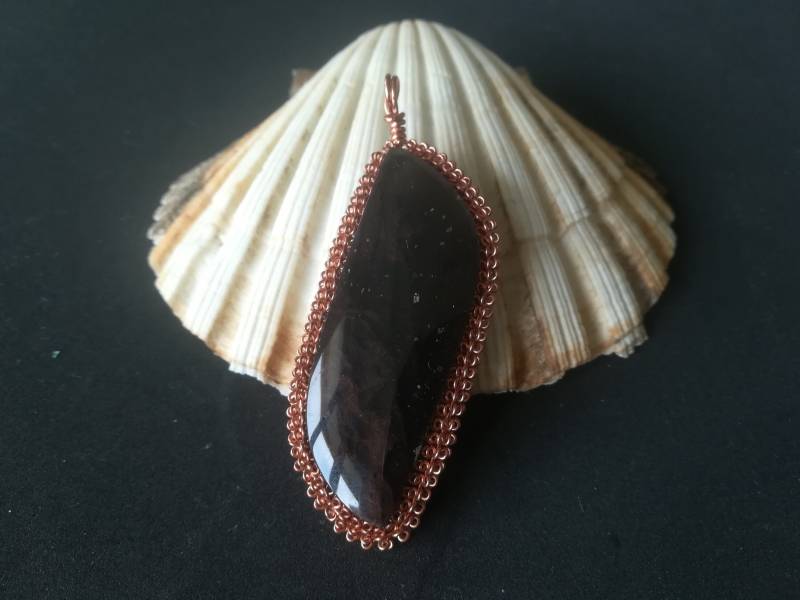 Kupferanhänger Mit Obsidian Kupferanhänger Mit Obsidian von CamilacreationsCH
