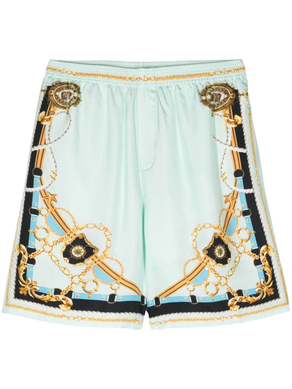 Camilla Sea Charm silk bermuda shorts - Grün von Camilla