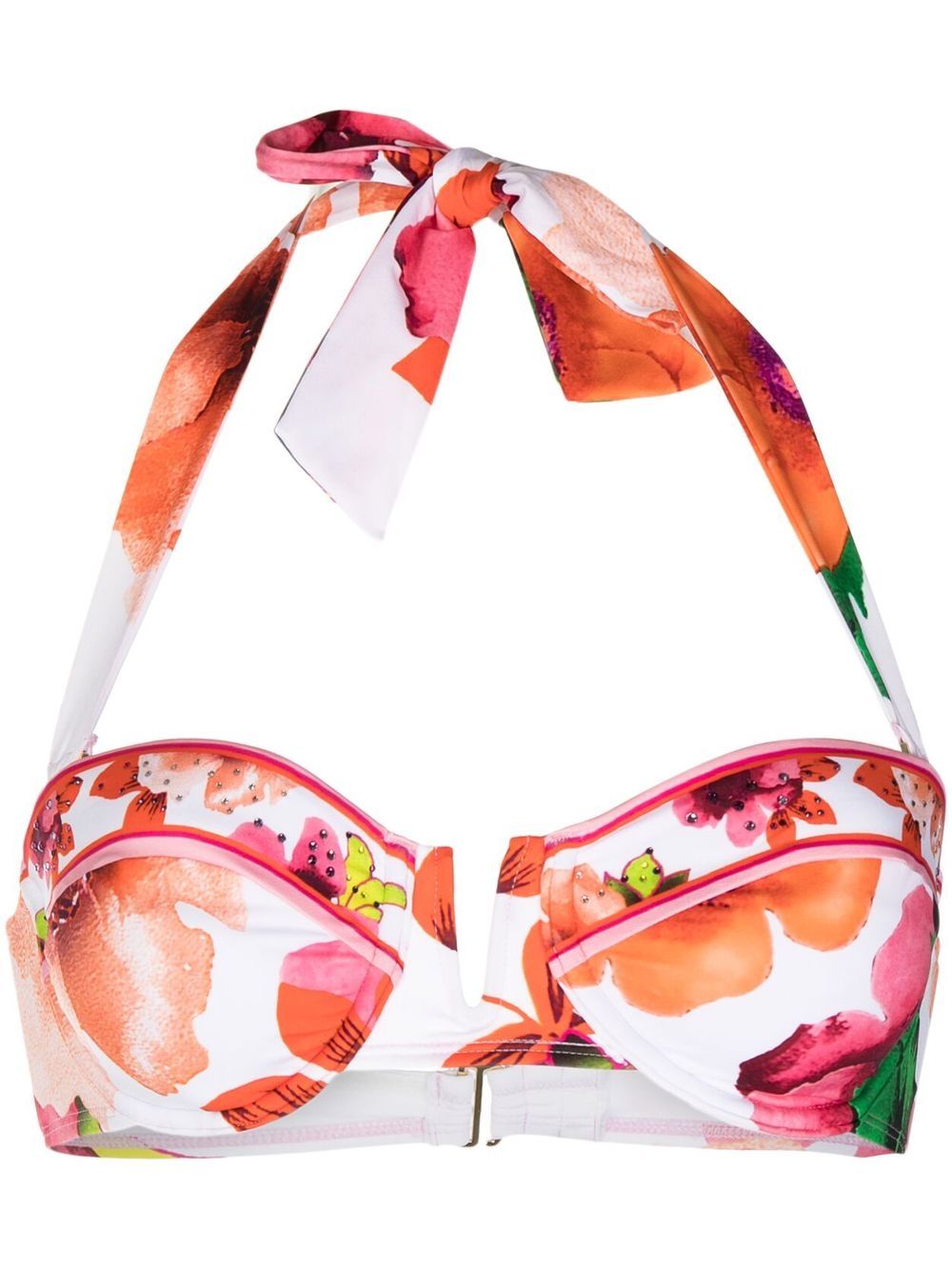 Camilla Bikinioberteil mit Blumen-Print - Weiß von Camilla