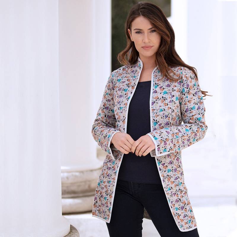 Sale Jacke - Langer Stil Mehrfarbige Blumen-Design-Jacke Sale Jacke - Langer Stil Mehrfarbige Blumen-Design-Jacke von CamillaCostello