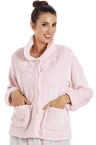 Camille Damen Blumenprint Button Up Bettjacke 46-48 Pink Floral von Camille