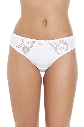 Camille Damen Dreierpack Klassische Weiße Spitze Strings 48 von Camille