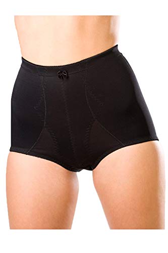 Camille Bella Magic Firm Shapewear Höschen für Damen, 2er-Pack, hohe Taille, Bauchkontrolle, schlankmachende Unterstützung für Frauen, Schwarz, 36 von Camille