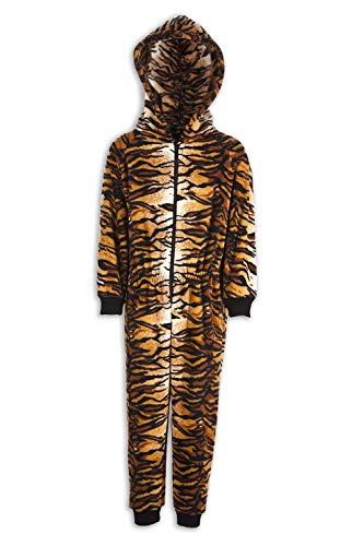 Camille Kinder Tierdruck Onesie Pyjama Sets 6-8 Years Gold Tiger von Camille
