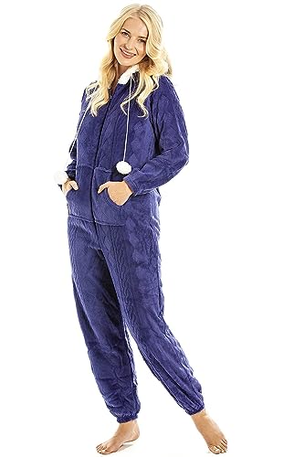 Camille Supersoft Fleece Onesies Für Damen 42-44 Blue von Camille