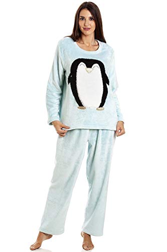 Camille Superweiche warme Fleece-Charakter-Pyjama-Sets für Damen 42-44 Penguin Camille Superweiche warme Fleece-Charakter-Pyjama-Sets für Damen 42-44 Penguin von Camille
