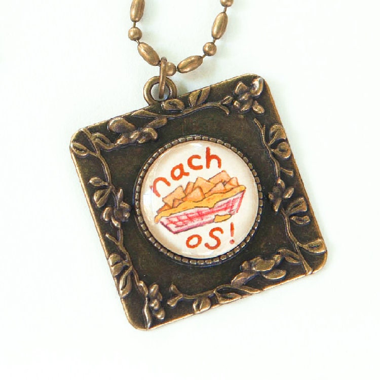 Nachos Halskette Süßes Essen Süßer Schmuck Nachos Halskette Süßes Essen Süßer Schmuck von CamilleStancinLA