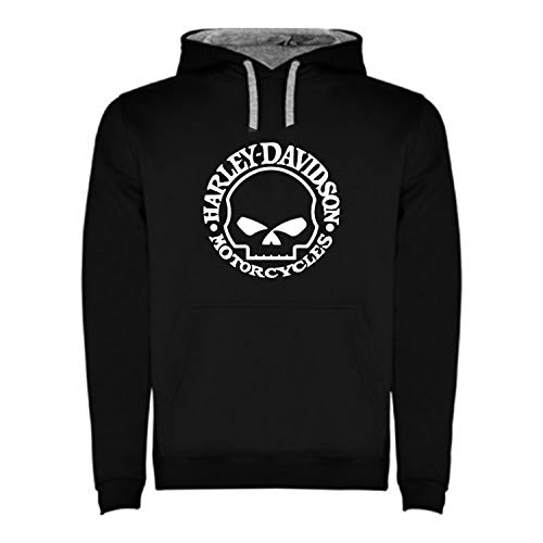 Sweatshirt mit Kapuze, Schwarz, zweifarbig, mit Gezeitenlogo, Größe S M L XL XXL von Camiseta