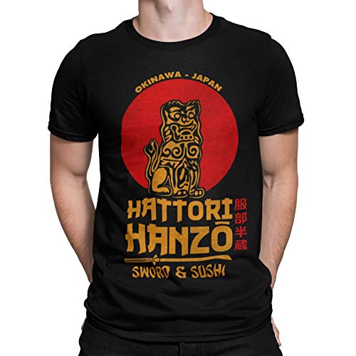 Camisetas La Colmena 2242-Hattori Hanzo (Melonseta), DOGO-NEGRO-0L0- 2242, Schwarz, DOGO-NEGRO-0L0- 2242 L von Camisetas La Colmena