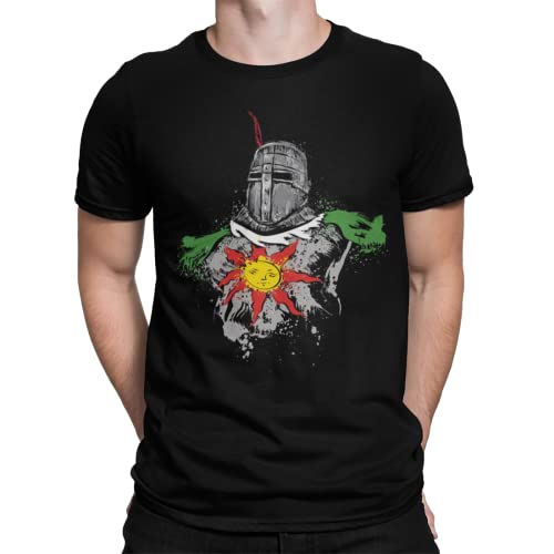 Premium-T-Shirt Dark Souls - Praise The Sun für Herren (Dr.Monekers) Schwarz M von Camisetas La Colmena