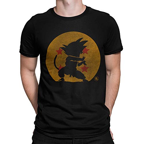 T-Shirt Kame Hame Ha - Bola Abuelo für Herren (Melonseta) Schwarz M von Camisetas La Colmena