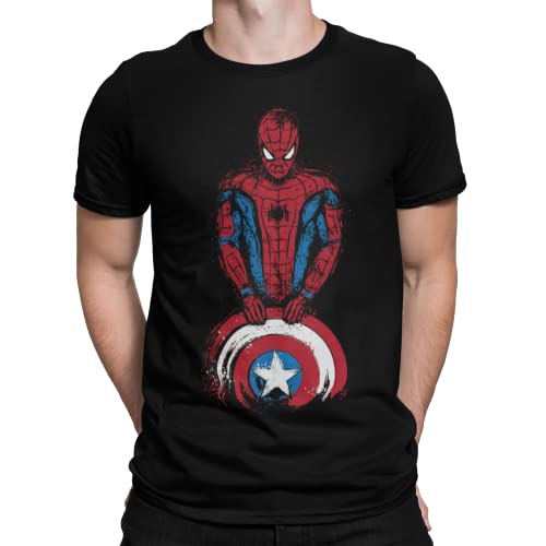 T-Shirt The Spider für Herren (Dr.Monekers) Schwarz M von Camisetas La Colmena