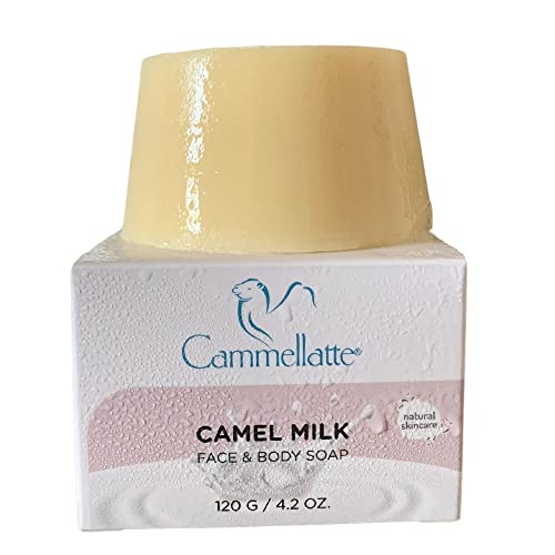 Cammellatte Kamelmilch Seife - Naturseife als Duschseife Damen, Duschseife Männer, Haarseife - Festes Duschgel, festes Shampoo, Gesichtsseife - Natürlicher Duschbrocken - Seife Stück 120 g von Cammellatte