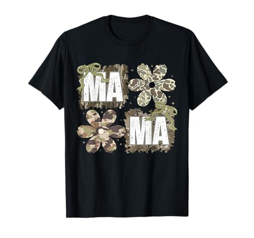 Camo Bow Coquette Mama Mom Taube Saison Jagd Jäger Jagd T-Shirt von Camo Camouflage Bow Mama Mom Mother's Day