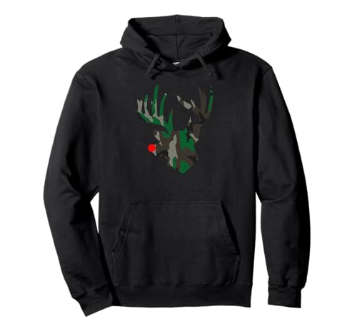 Camo Weihnachten Hirsch Jagd Herren Camouflage Weihnachten Pullover Hoodie von Camo For A Camouflage Christmas Co.