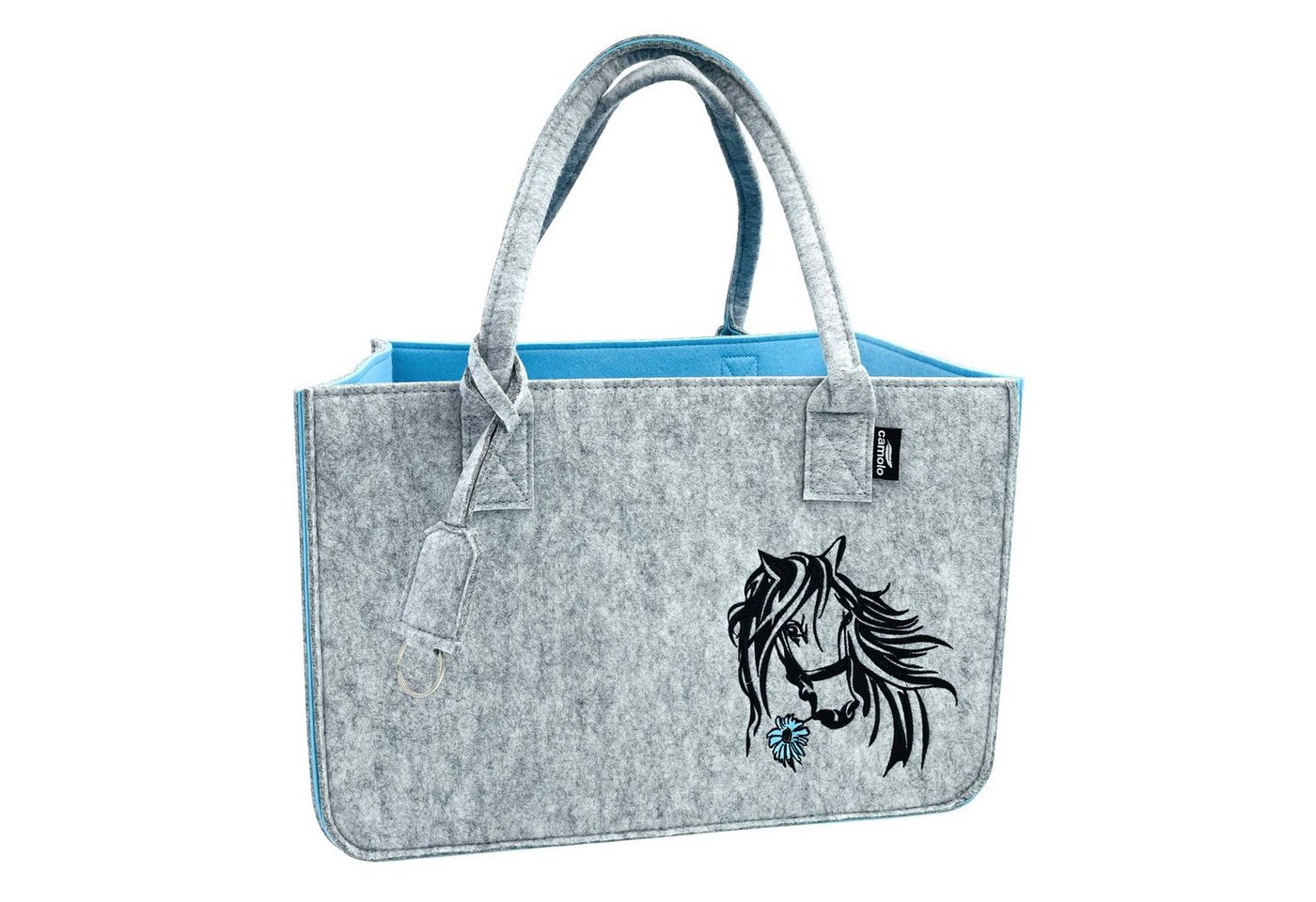 Camolo Tragetasche Filz Einkaufstasche Horse mit Henkel Camolo Tragetasche Filz Einkaufstasche Horse mit Henkel von Camolo