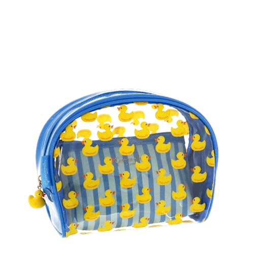 Camomilla 2er-Set Damen Kosmetiktaschen, Kollektion Qua Qua, Farbe Blau von Camomilla