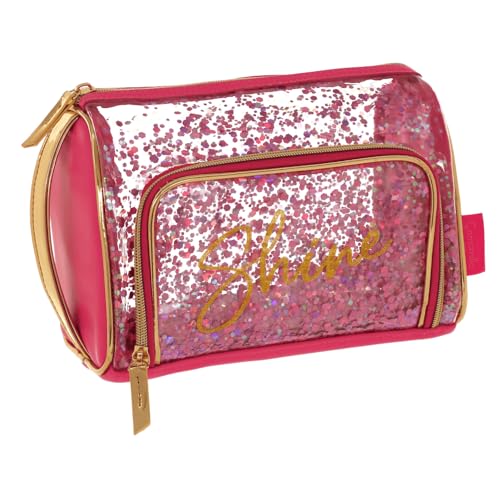 Camomilla Damen Kosmetiktasche, Kollektion Sparkling, Größe L, Farbe Rosa von Camomilla