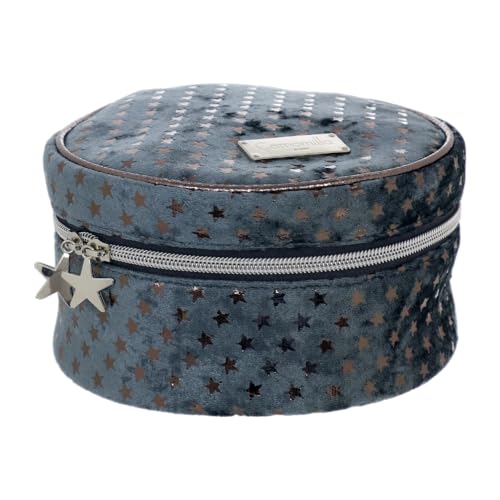 Camomilla Damen Schminktasche, Schmuckkästchen, Kollektion Little Star, Größe M, Farbe Hellblau von Camomilla