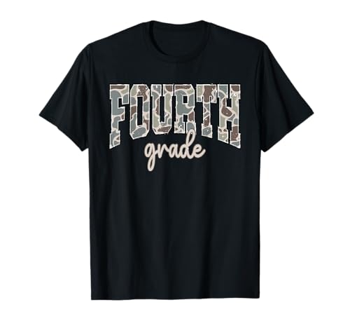 Camo Fourth Grade Boy Hallo Schüler der 4. Klasse Lehrer T-Shirt Camo Fourth Grade Boy Hallo Schüler der 4. Klasse Lehrer T-Shirt von Camouflage Back To School Kids First Day of School