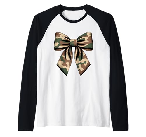 Camouflage Old Camo Bow Coquette Jagd Frauen Raglan Camouflage Old Camo Bow Coquette Jagd Frauen Raglan von Camouflage Bow Vibes