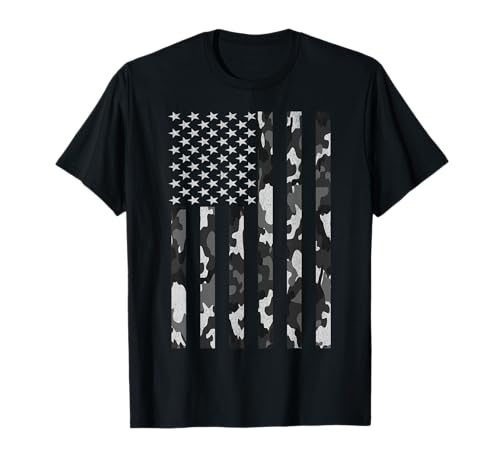 Grau Camo Amerikanische Flagge USA Camouflage Herren Jungen Jugend Kinder T-Shirt Grau Camo Amerikanische Flagge USA Camouflage Herren Jungen Jugend Kinder T-Shirt von Camouflage Camo American Flag USA Designs Co.