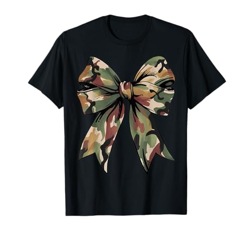 Camouflage Old Camo Bow Camo Kokette Schleife Jagd Frauen Mädchen T-Shirt Camouflage Old Camo Bow Camo Kokette Schleife Jagd Frauen Mädchen T-Shirt von Camouflage Old Camo Bow Veterans Day Tees