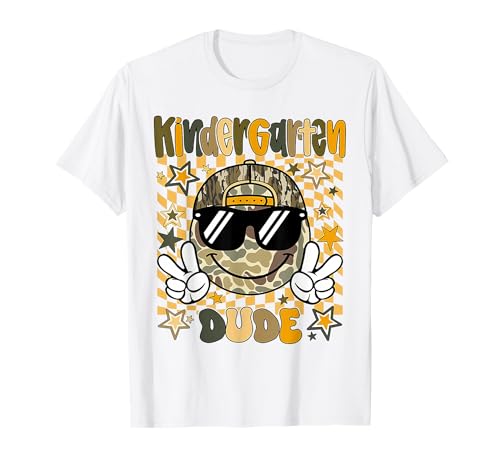 Kindergarten Camo Camouflage Lächeln Gesicht Back to School Kids T-Shirt Kindergarten Camo Camouflage Lächeln Gesicht Back to School Kids T-Shirt von Camouflage Smile Face Teacher Back To School
