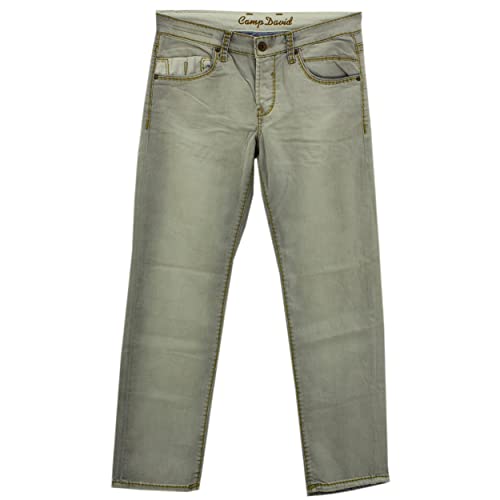 Camp David, RO:BI:S622, Herren Jeans Hose Stretchdenim Lightgrey Used W 30 L 34 von Camp David