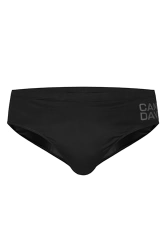 Camp David Herren Badeslip mit Logo Print Black, L von Camp David
