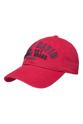 Camp David Herren Base Cap mit Logo Artwork Nautical Red, None von Camp David