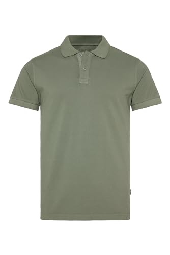 Camp David Herren Basic Pikee-Polo mit Trikotkragen Green Olive, 4XL von Camp David