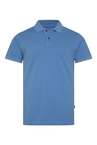 Camp David Herren Basic Pikee-Polo mit Trikotkragen Sky Blue, 4XL von Camp David