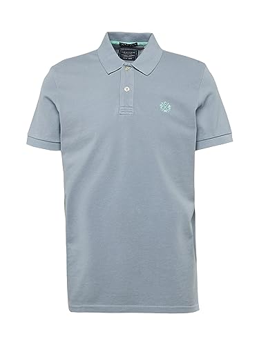 Camp David Herren Basic Polo aus Pikee mit Logostick Concrete Grey S von Camp David