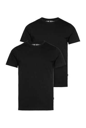 Camp David Herren Basic T-Shirt Rundhals 2er-Pack Black XL von Camp David