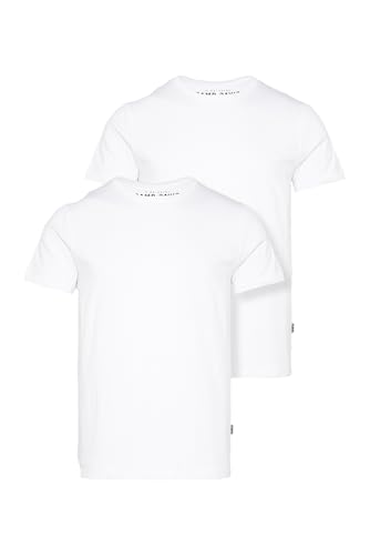 Camp David Herren Basic T-Shirt Rundhals 2er-Pack Opticwhite XXL von Camp David