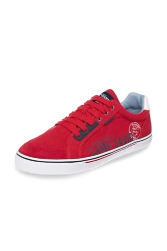 Camp David Herren Canvas Sneaker mit Logo Design Mission Red 42 von Camp David