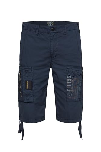 Camp David Herren Cargo Shorts mit tonigen Canvas-Details Brave Blue XXL von Camp David