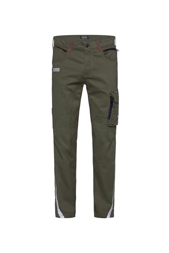 Camp David Herren Cargohose mit Tapes, Print und Taschen Medium Khaki 31 von Camp David